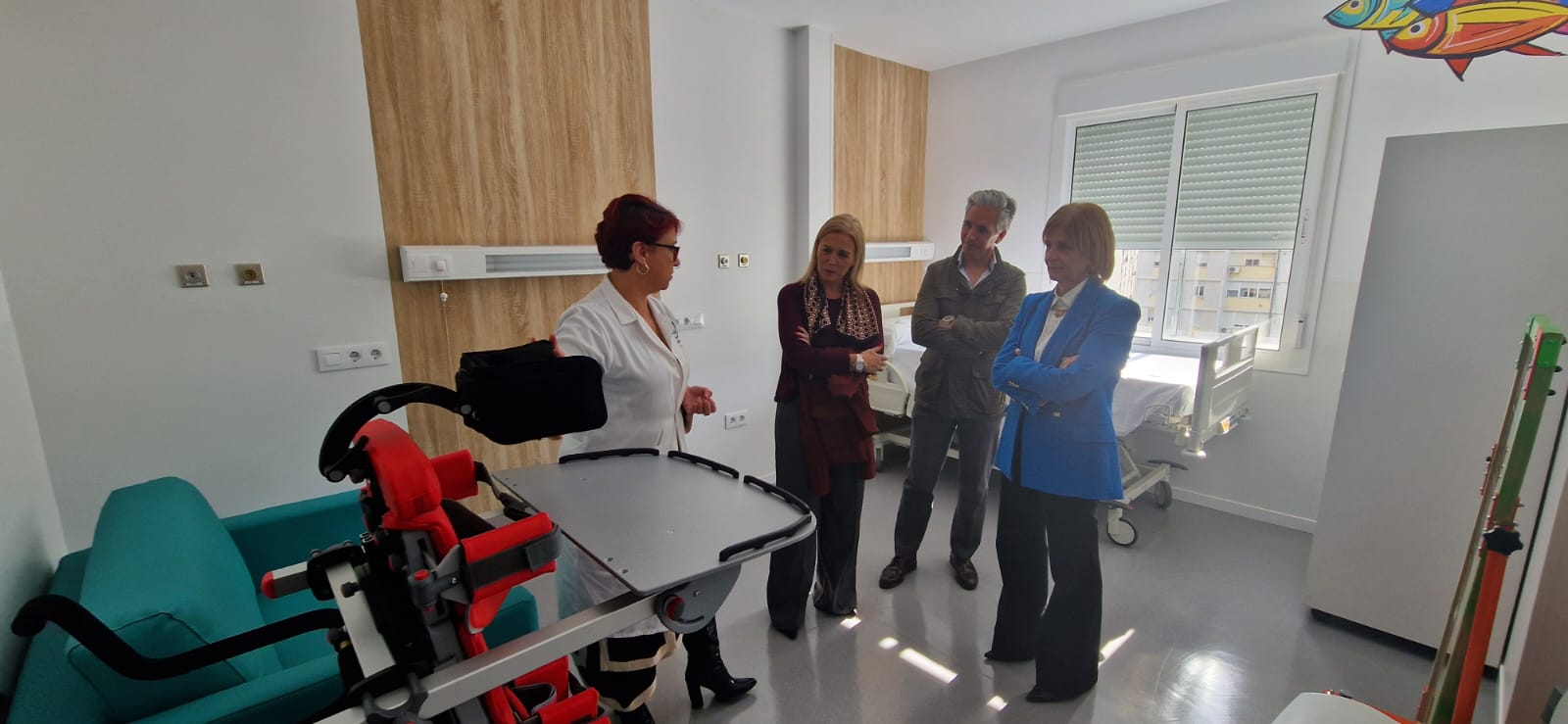 La nueva habitación en Pediatría del Hospital de Jerez.