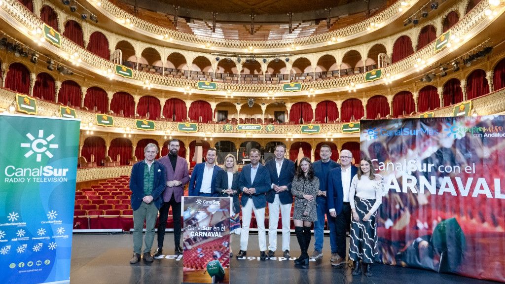 Presentación de la programación de Canal Sur en el Falla.