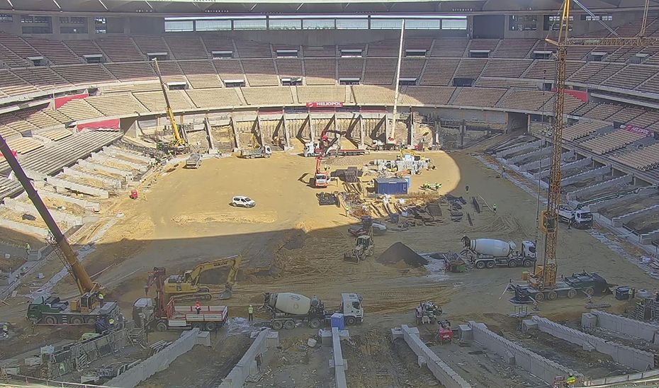 Imagen de las obras de La Cartuja.