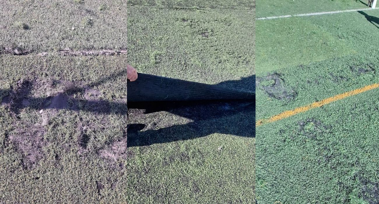 El estado de las instalaciones deportivas de San Telmo.