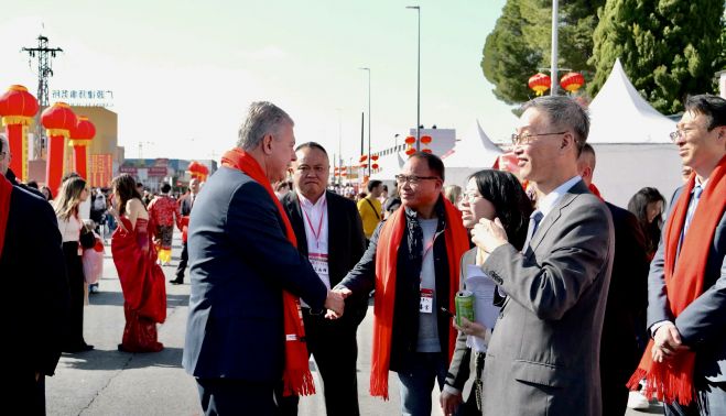 José Luis Sanz en la celebración del Año Nuevo Chino.