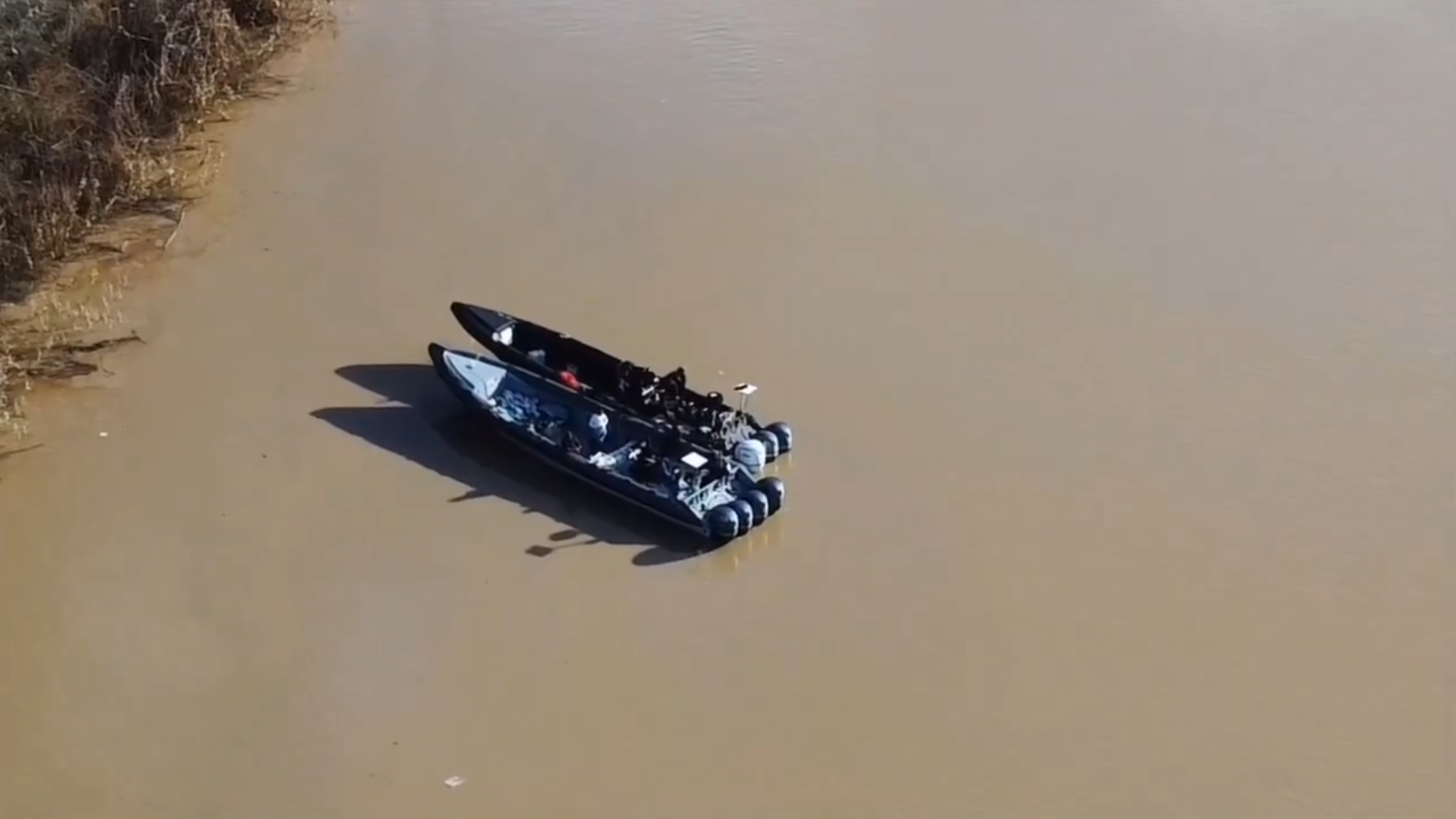 Narcolanchas en el Guadalquivir.