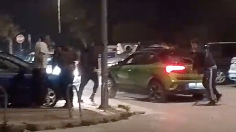 Imagen de la pelea a palos que hubo en Sanlúcar.