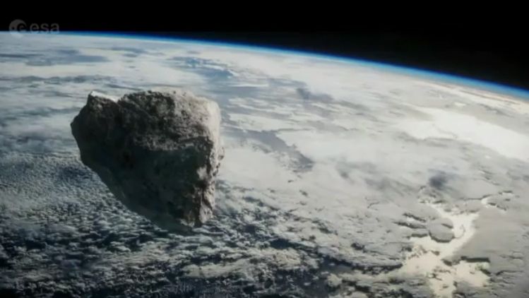 La Nasa y la ESA vuelven a aumentar la probabilidad de impacto del meteorito: sería el 22 de diciembre de 2032. Imagen del asteroide difundida por la ESA.