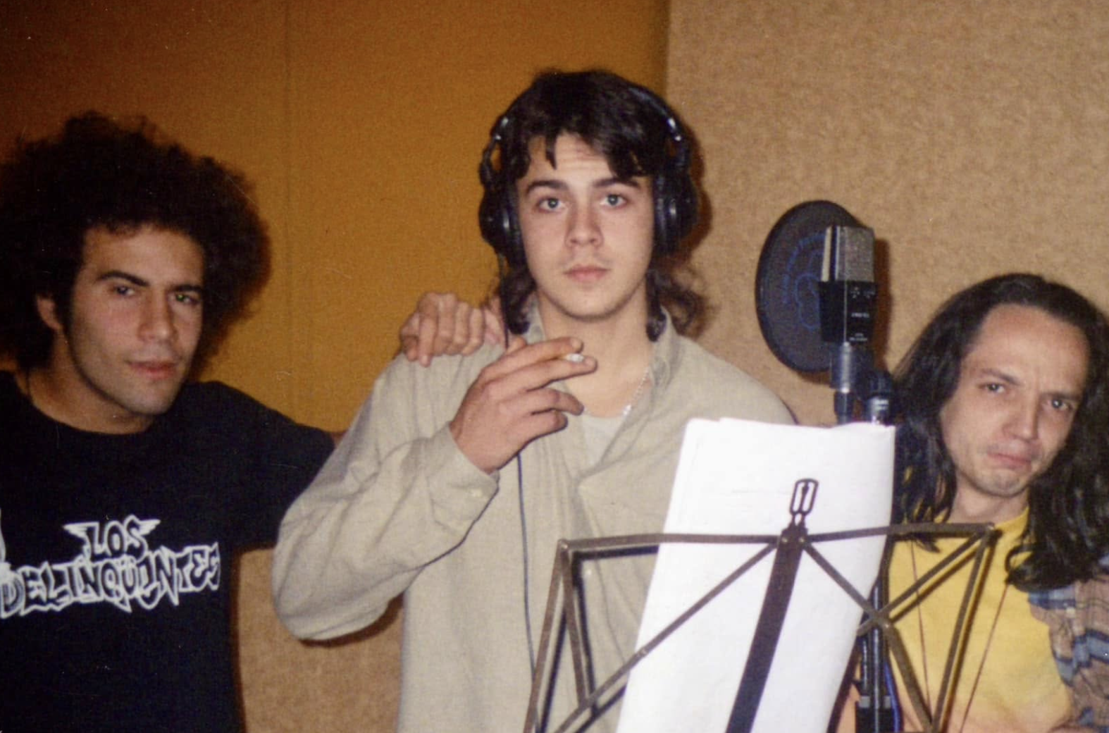 Imagen de los comienzos de Los Delinqüentes, con El Canijo de Jerez, Migue Benítez y Diego Pozo 'Ratón'.