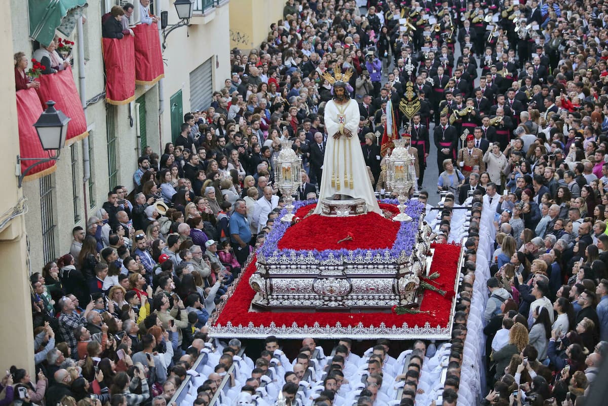 El Cautivo de Málaga en su salida procesional del Lunes Santo. 