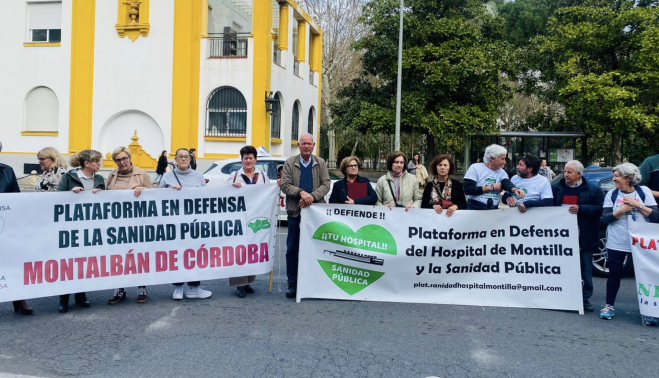 Un momento de la protesta.