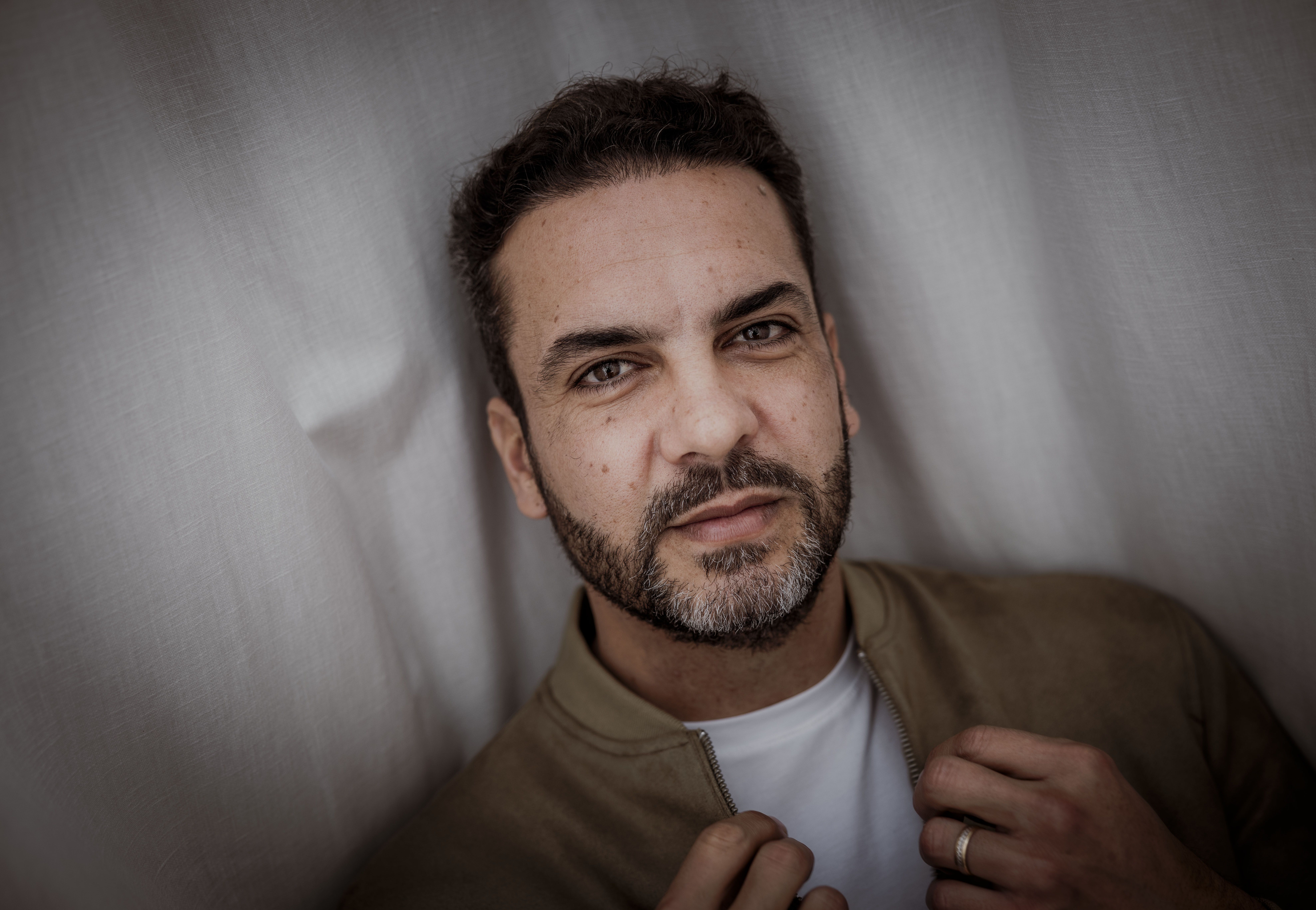 Jesús Méndez, atendiendo a lavozdelsur.es en el Festival de Jerez.