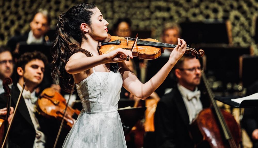 María Dueñas, durante un concierto.