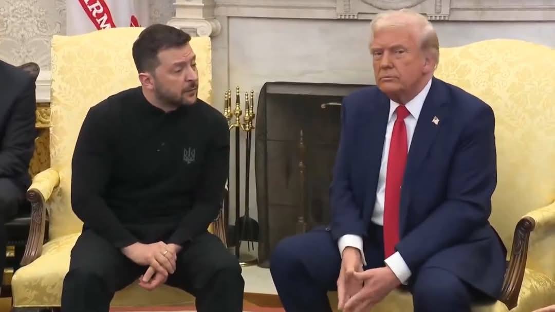 El tenso encuentro entre Trump y Zelenski. 