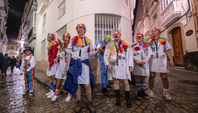 El cáncer como tipo de esta chirigota callejera de Cádiz.