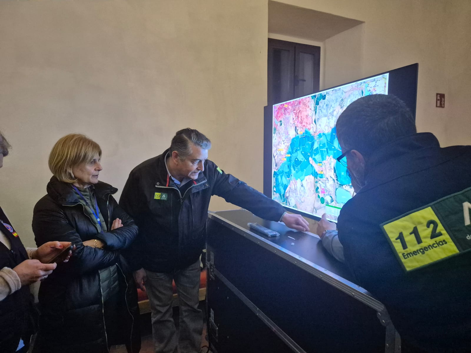 Pelayo y Sanz, el centro de mando por los desalojos del Guadalete.
