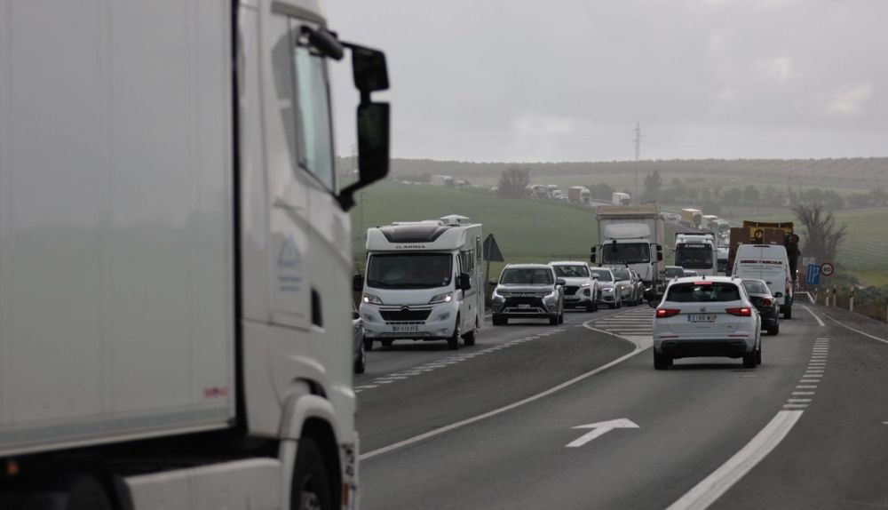 corte trafico Nacional El Cuervo inundacion autopista AP4 MANU GARCÍA 1