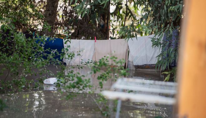 CHABOLAS ASENTAMIENTO INUNDACION RIO GUADALQUIVIR SEVILLA 