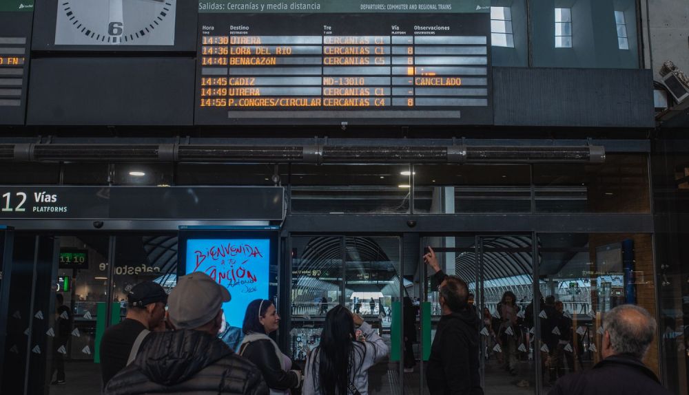 SANTA JUSTA TREN TRENES RENFE SEVILLA CADIZ INUNDACION CANCELADO 2