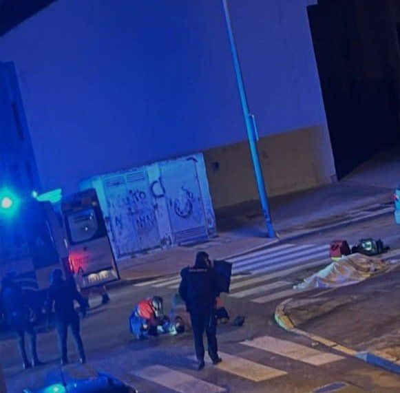 Imagen tras el tiroteo en Rota. @BECAES_ Imagen tras el tiroteo en Rota. @BECAES_