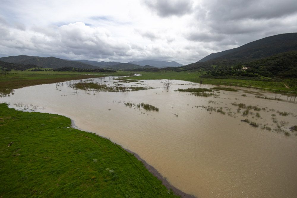 El tramo de Puente Picao, rebosante de agua, en marzo de 2025