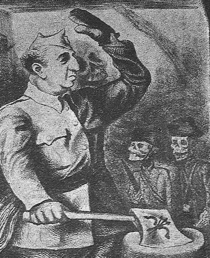 Grabado de España Democrática de 1940
