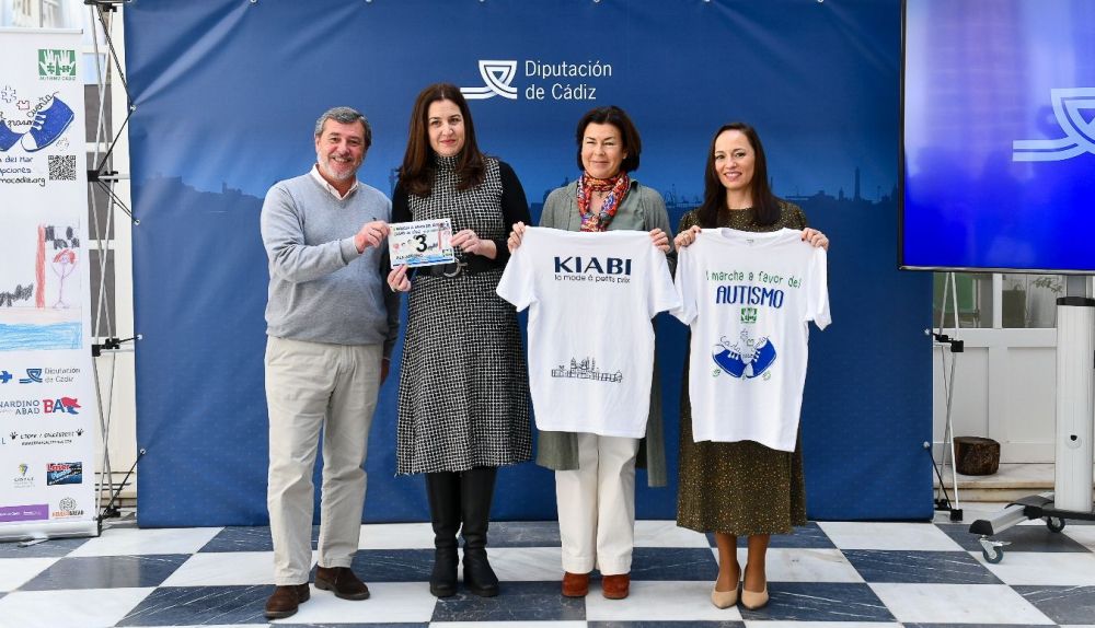 Presentación de la marcha a favor del autismo.