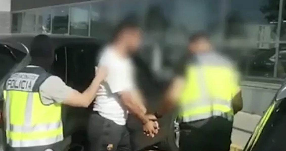 Jesús Heredia, líder del clan de los 'Pantoja', cuando fue detenido.