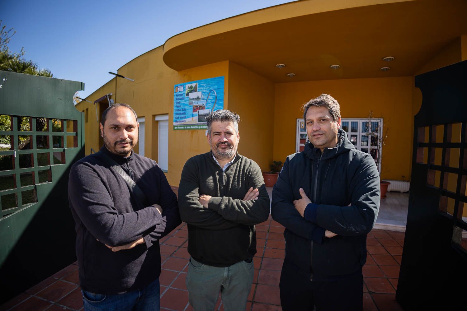 Daniel Castillo, Fernando Castillo y Jacobo Llamas, equipo directivo del club.