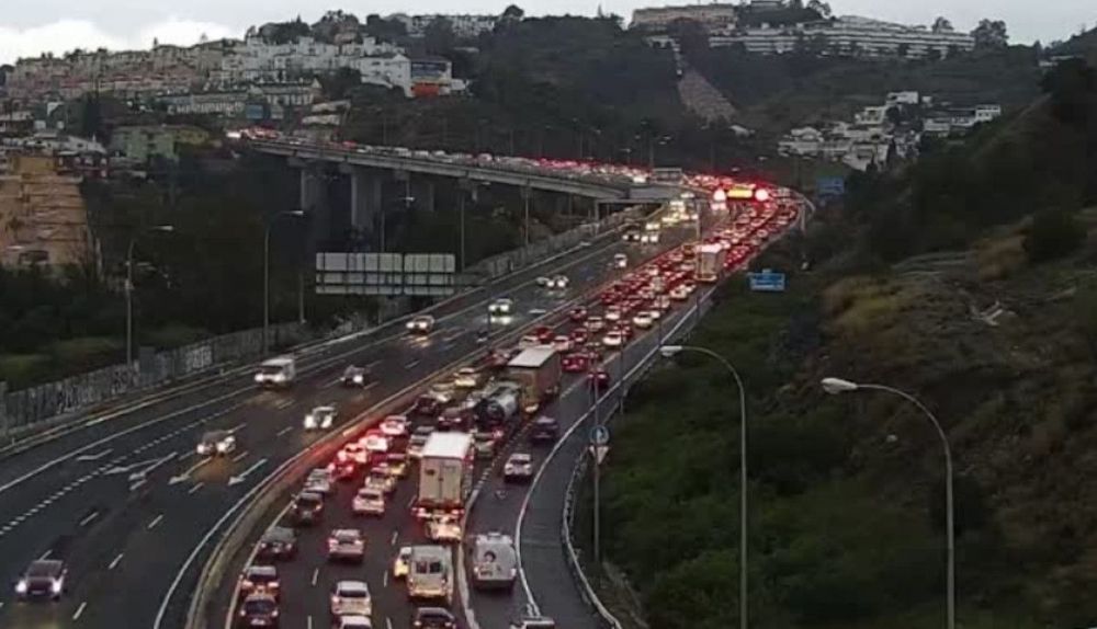 Estado de la A-7 este jueves.