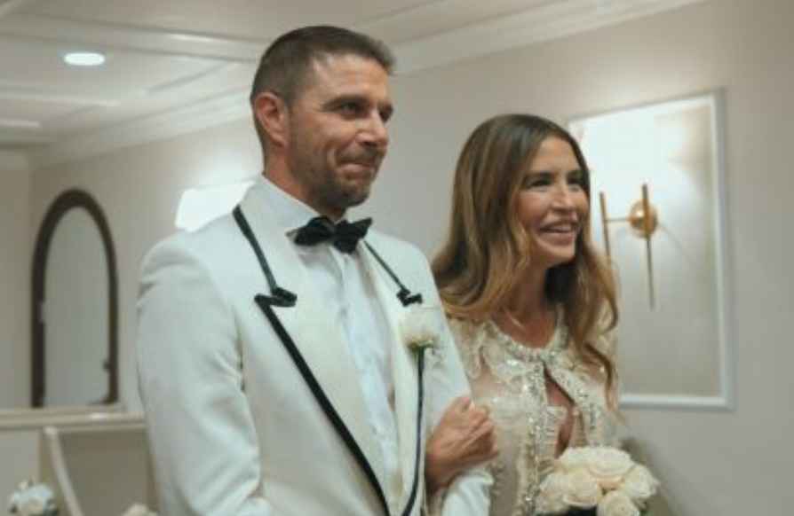 Joaquín y Susana, en su boda en Las Vegas, durante 'El capitán en América'.