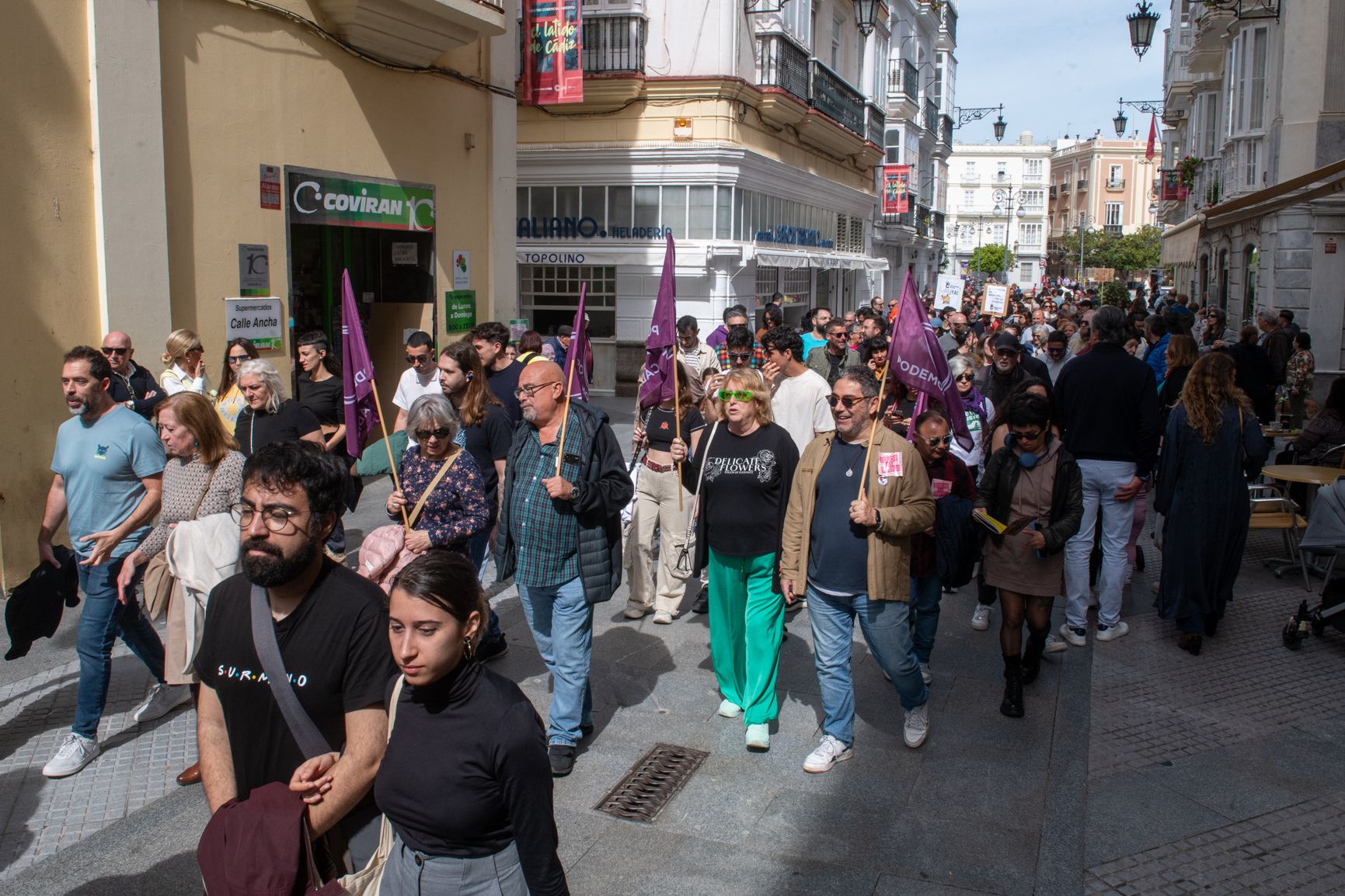 Otro momento de la manifestación.