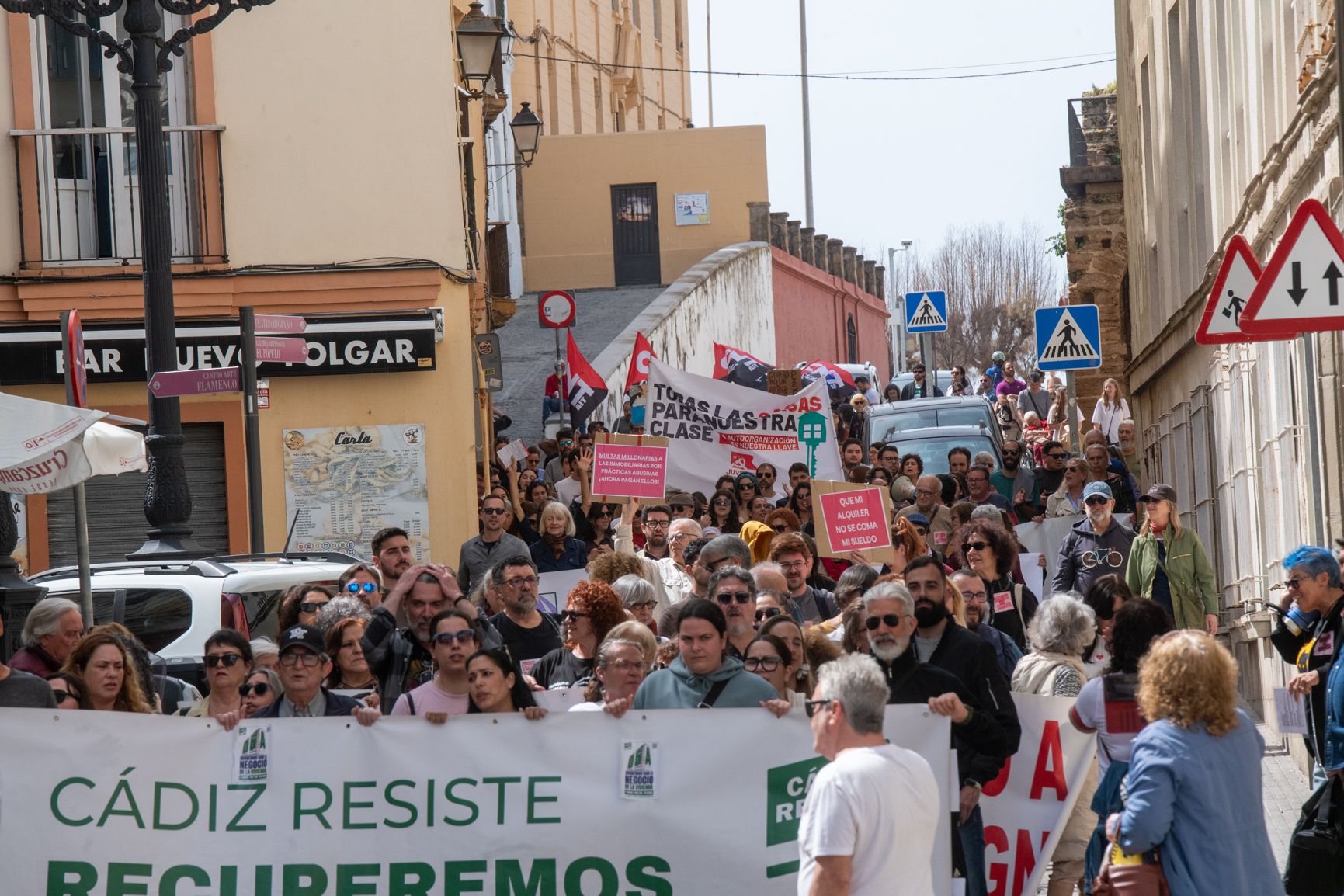 Otra vista de la movilización.