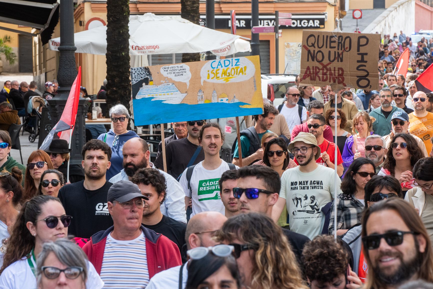 Otro momento de la manifestación.