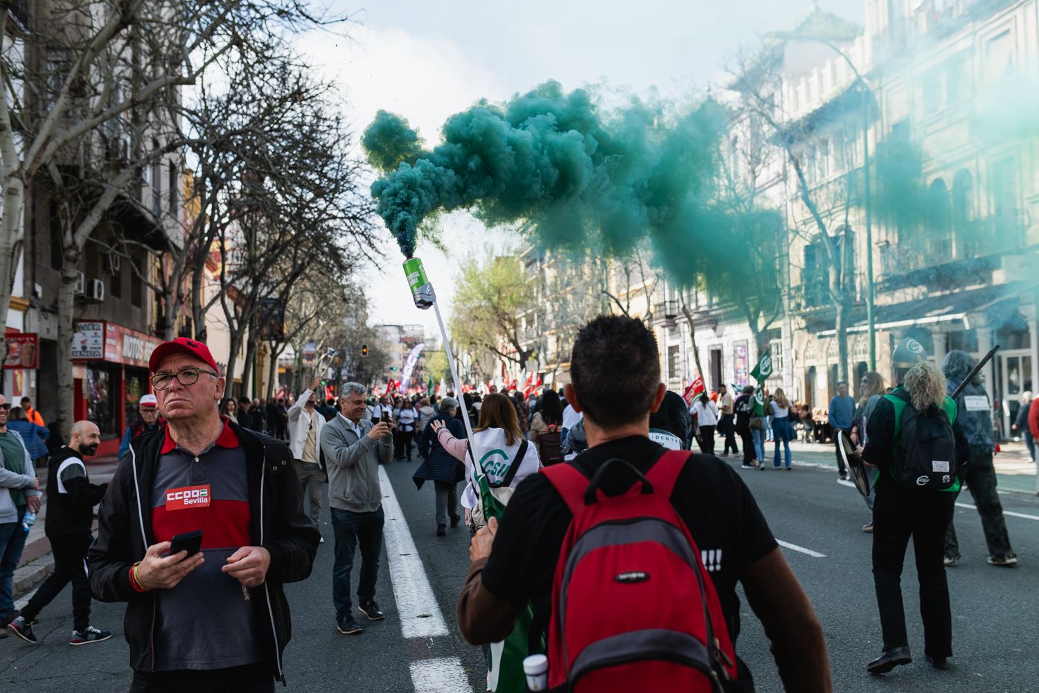 La manifestación por la situación del SAS, el pasado sábado.