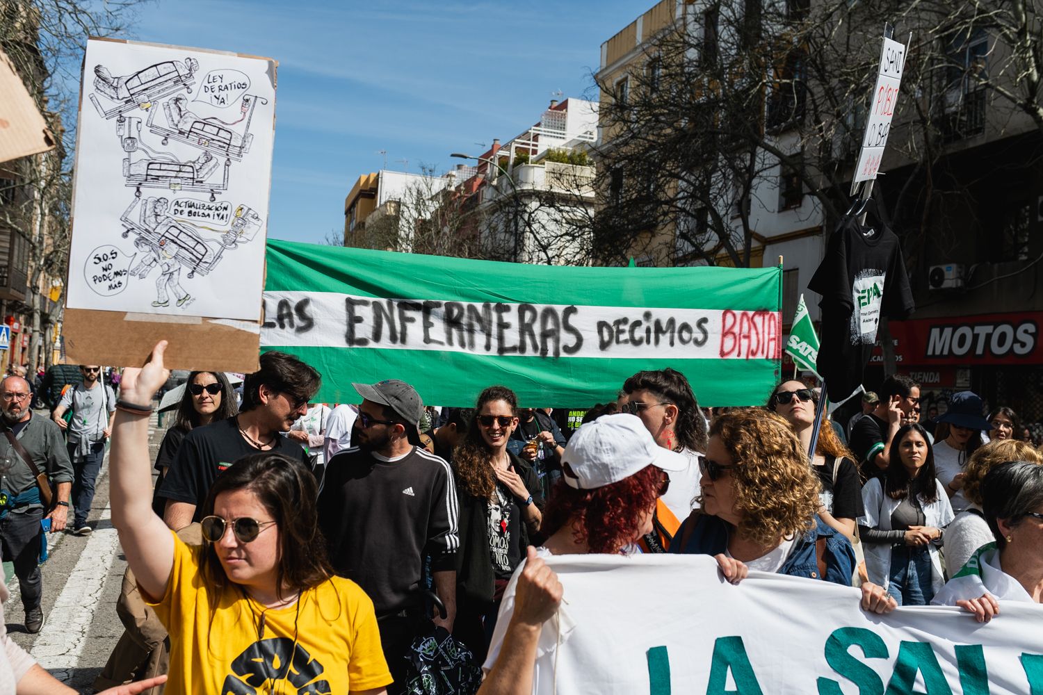 Una manifestación por la sanidad en Sevilla.