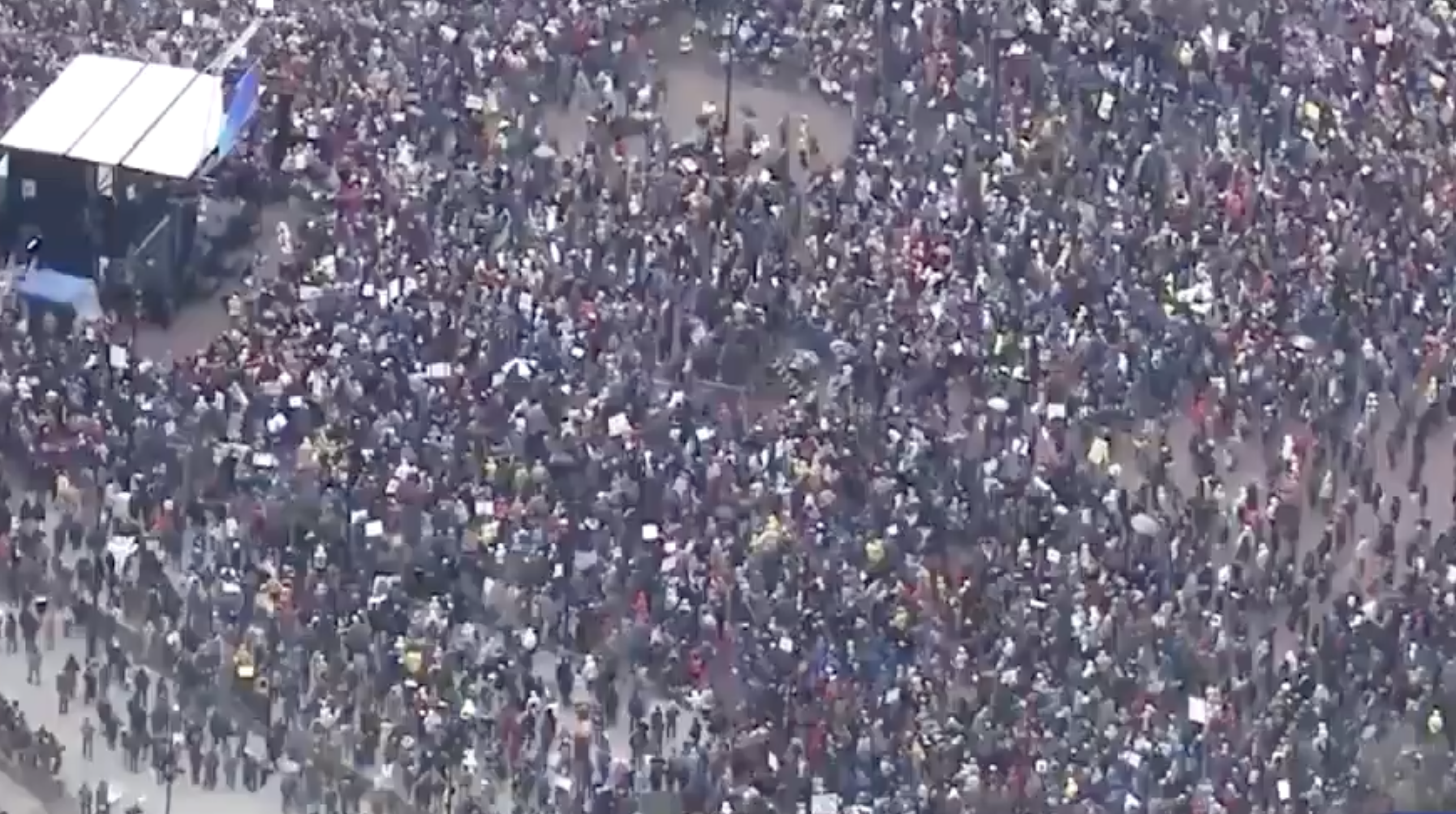 Manifestación contra Trump en Boston el pasado domingo.