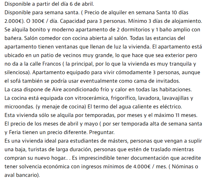 Anuncio de idealista