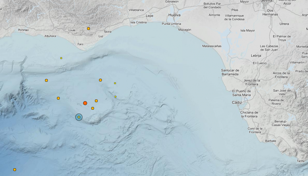 Los terremotos de las pasadas horas.