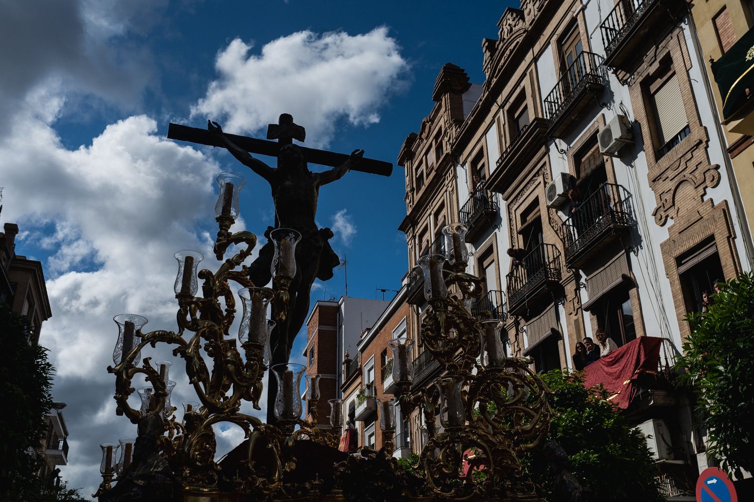 El Cristo de la Expiración, en la calle San Jorge.