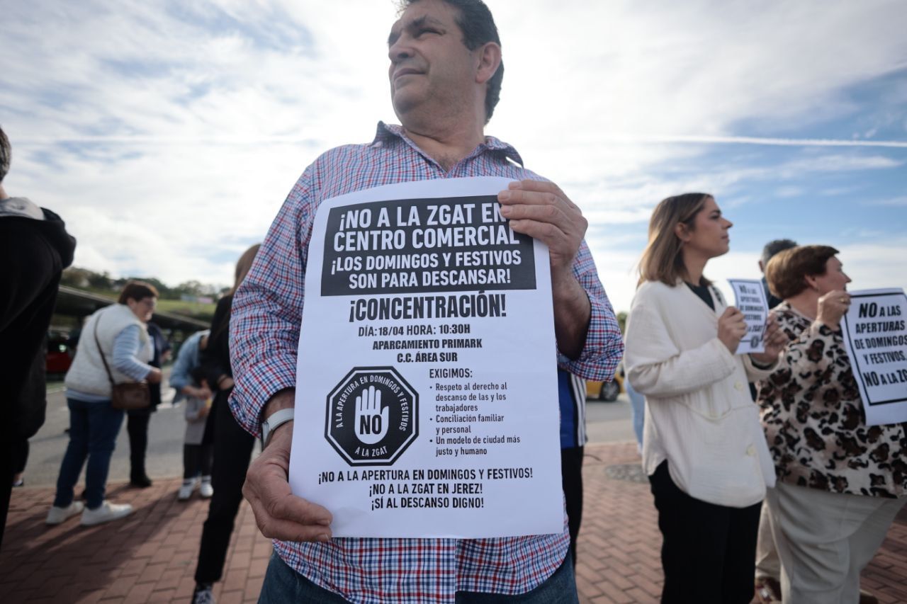 Una protesta celebrada en Jerez contra la ZGAT.