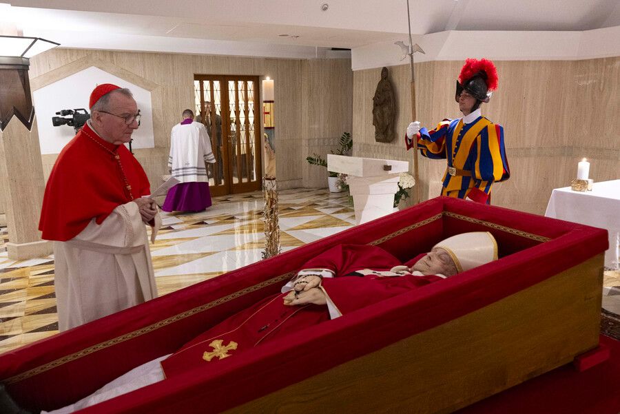 Primera imagen del funeral del Papa.