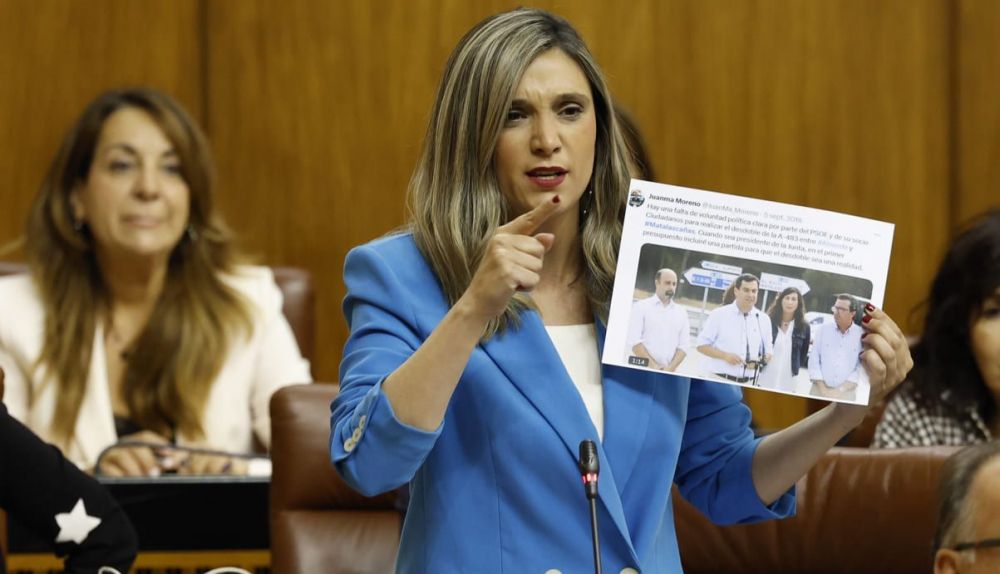 La socialista María Márquez, en el Parlamento, este jueves.