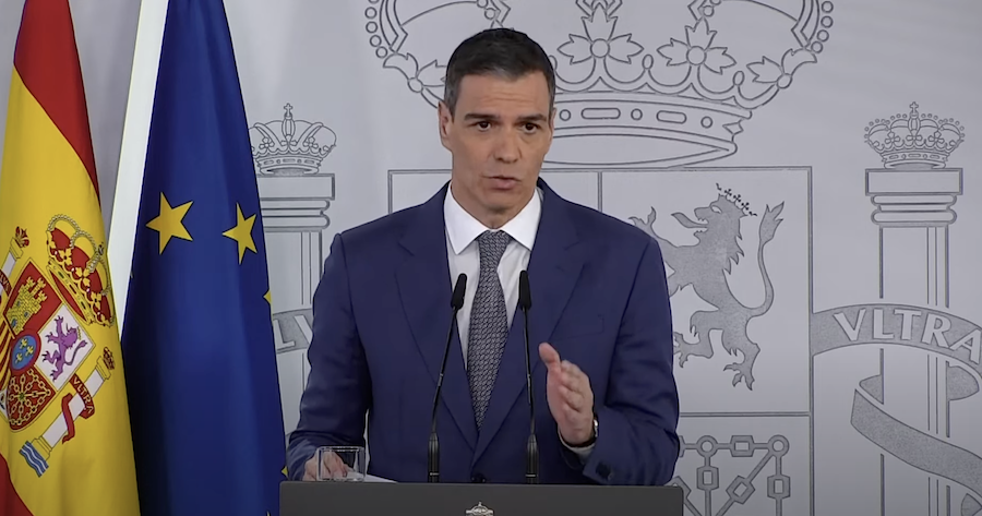 El presidente del Gobierno, Pedro Sánchez, en una reciente intervención.