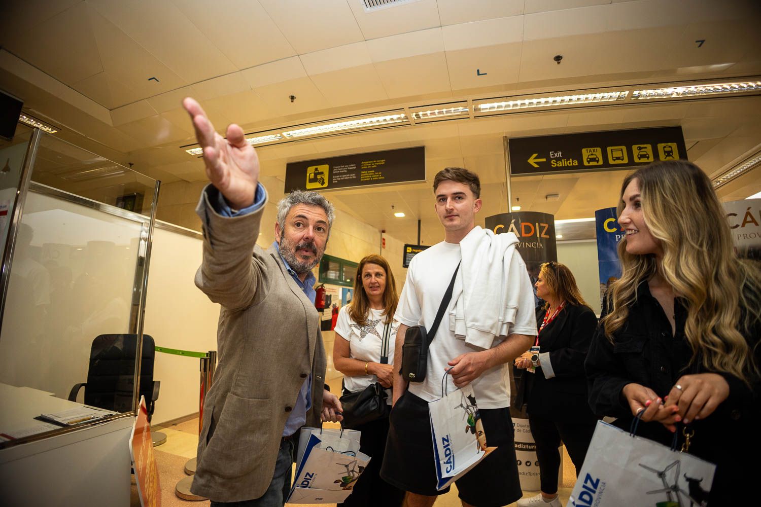 Turistas en el Aeropuerto de Jerez, en una imagen reciente.