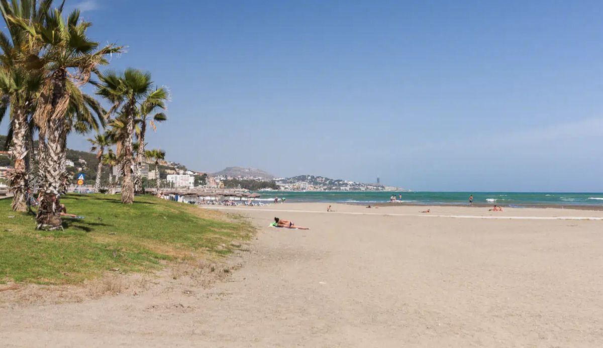 La playa de La Caleta de Málaga, en una imagen del Ayuntamiento