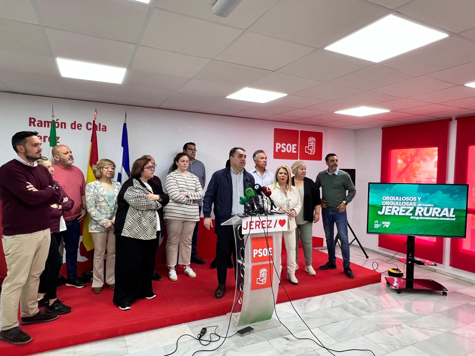 El PSOE presenta a sus candidatos a las elecciones del Jerez rural: tendrá aspirante en 9 de las 15 barriadas.