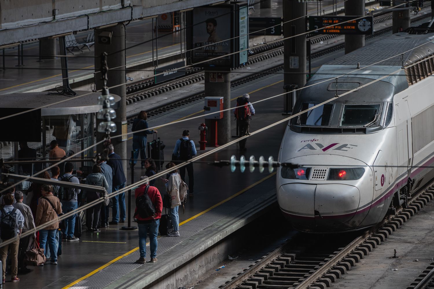 Un AVE en la estación de Santa Justa.