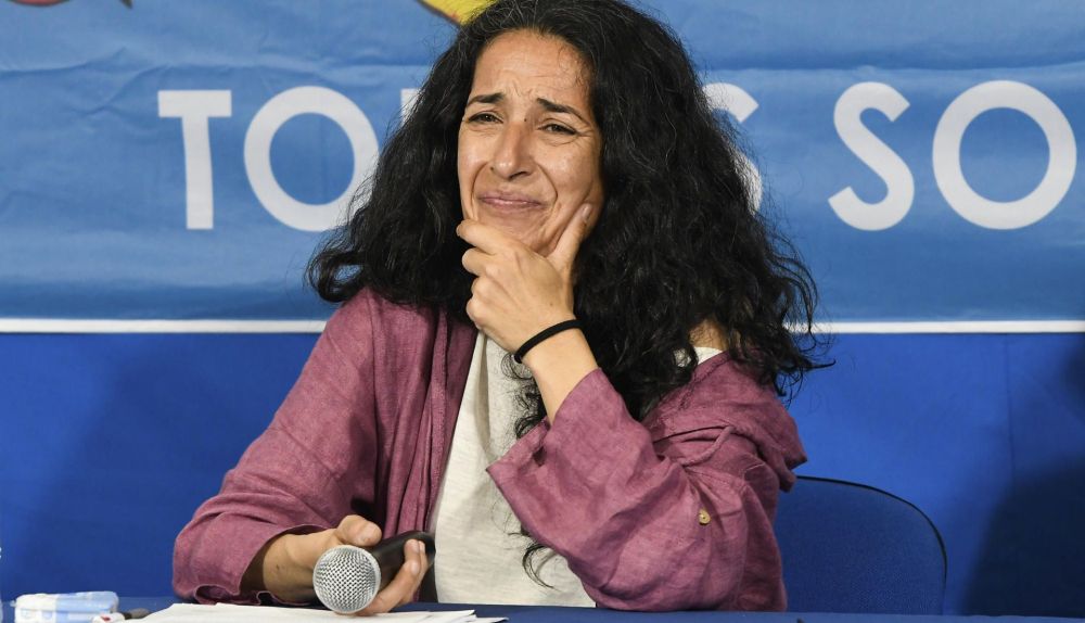 Patricia Ramírez, madre de Gabriel Cruz, el niño asesinado en Almería durante la rueda de prensa.