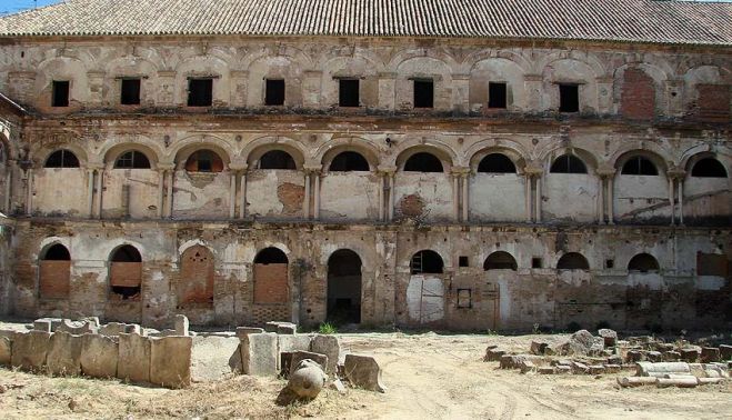 Restos del primitivo convento de San Agustín de Sevilla.