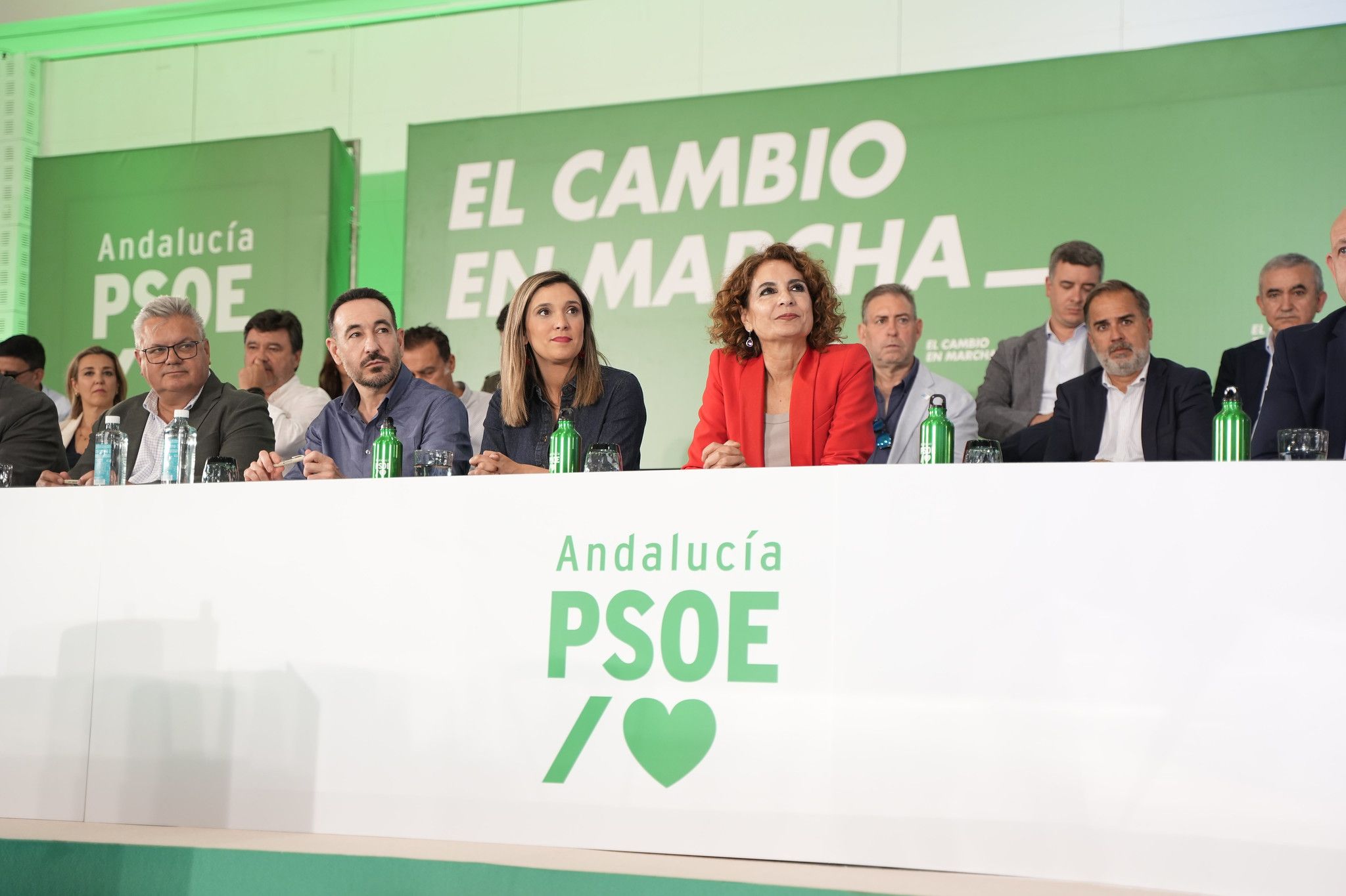 Montero en el Comité Director. Montero en el Comité Director.