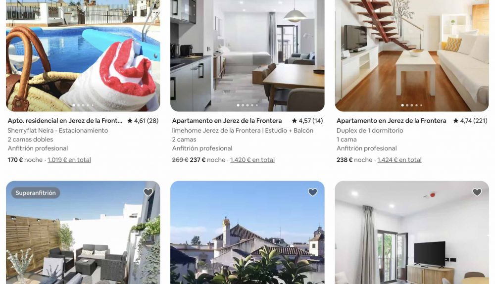 Pisos de Airbnb para la Feria de jerez.