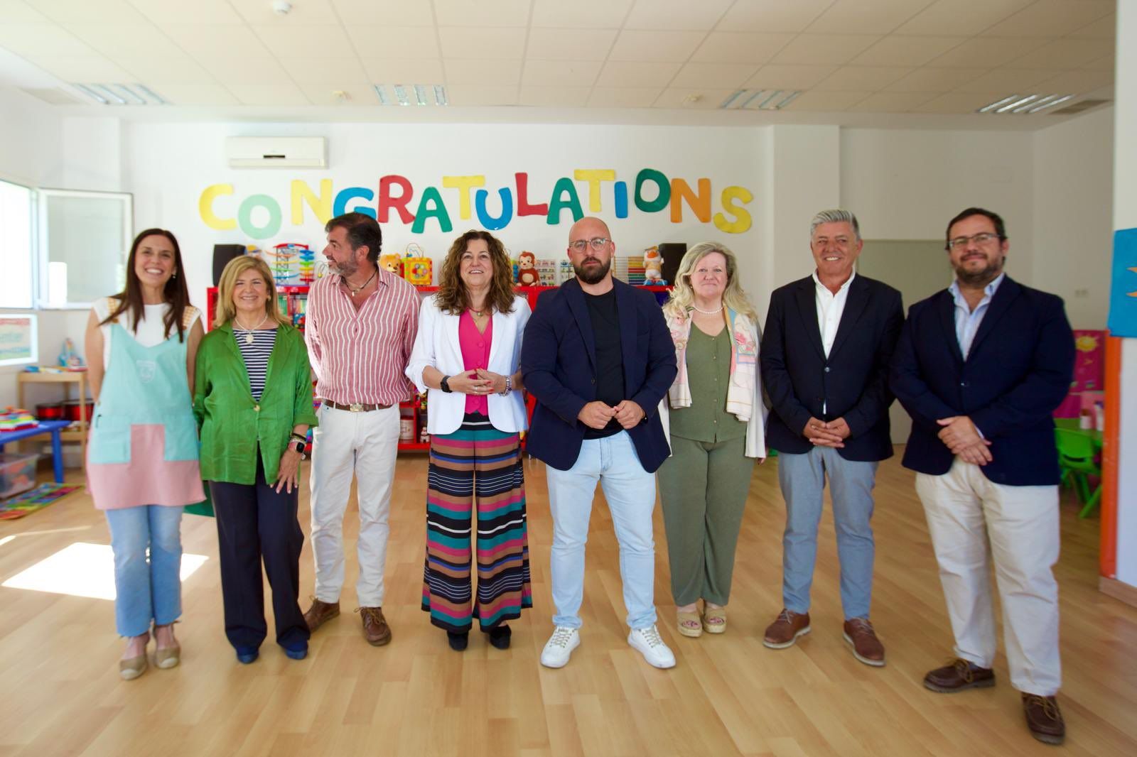 La Consejera de Desarrollo Educativo en El Puerto.