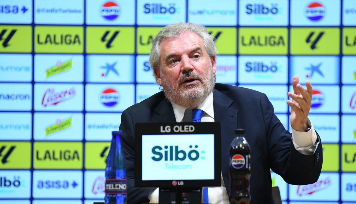 Vizcaíno, presidente del Cádiz CF, en rueda de prensa.